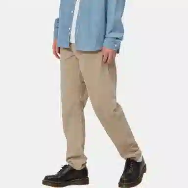 Carhartt WIP Logo Casual Pants Light Brown