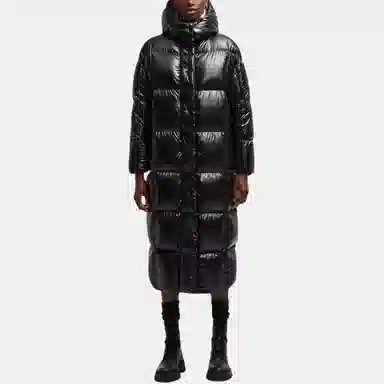 Moncler Parnaiba Hooded Long Down Jacket
