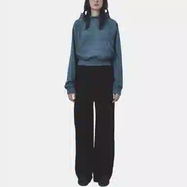 RestRecreation FW25 ZIG ZAG STITCH CROPPED HOOD