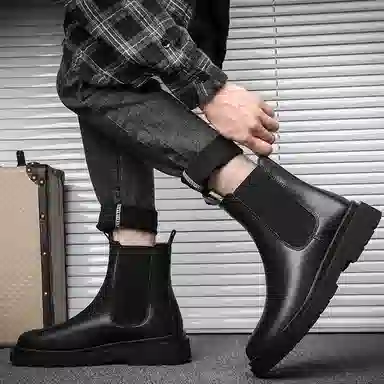 Mingyitu Chelsea Boots Black