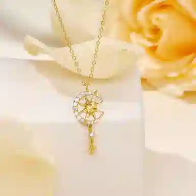 阿黛丽 优雅锁骨链 水晶 项链 女款