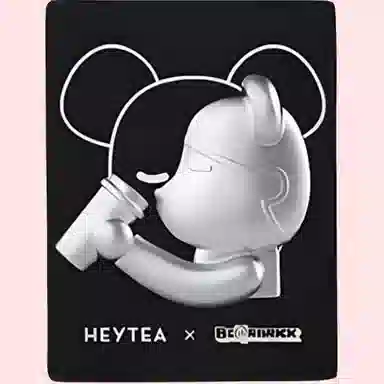 HEYTEA x BE@RBRICK Cool Black 2.0 Badge