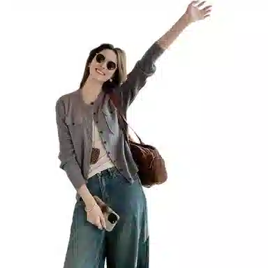 美洋 混纺老钱百搭毛衣 女款