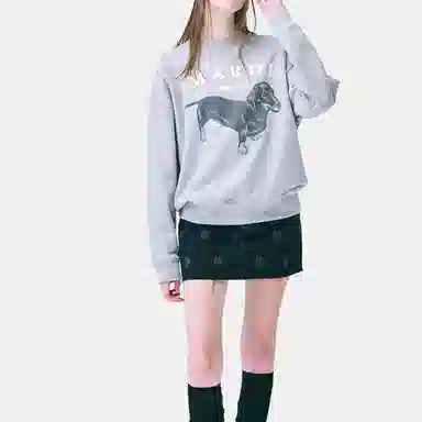 MARDI MERCREDI FW24 SWEATSHIRT DDANJI_GREY WHITE