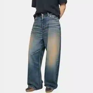Acne Studios SS25 Vintage Washed Wide Jeans