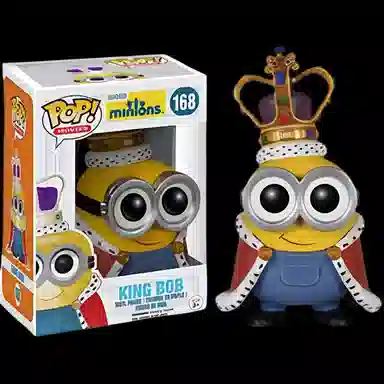 Funko POP movies minions king bob 9.5cm Q