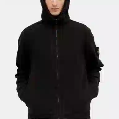 Stone Island Black Hooded Jacket