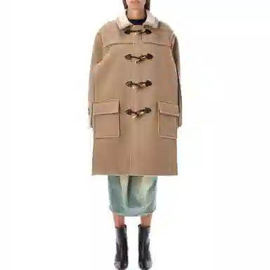 Maison Margiela FW22 Contrast Collar Coat Brown