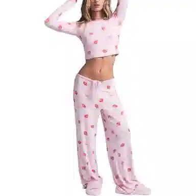 SKIMS Sleep Super Cropped Long Sleeve