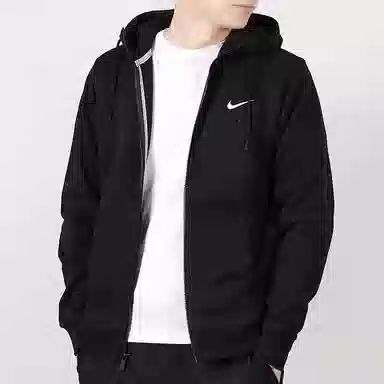 Nike Logo Zip Jacket Black