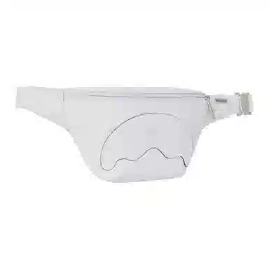 Sprayground Logo PVC Waist Bag White