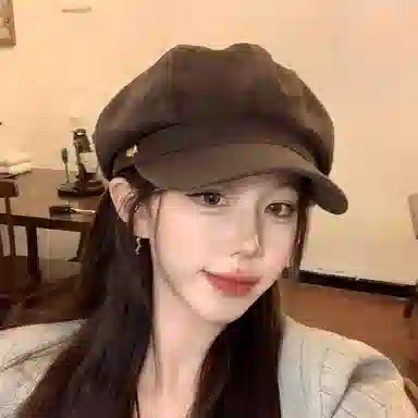 【秋冬必备~文艺复古】 攸委 美拉德英伦风保暖显脸小高级感气质 麂皮绒 贝雷帽 女款