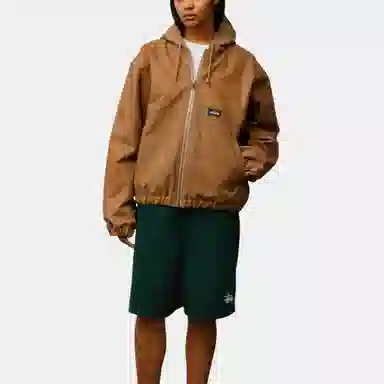 Stussy FW25 WAXED COTTON WORK JACKET logo