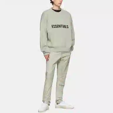 Fear of God Essentials Knit Pullover Sweater Green Concrete