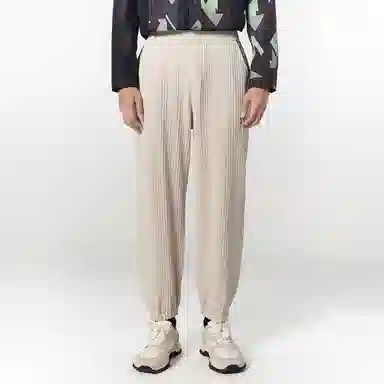 速写 纯色九分裤宽松束脚运动裤 男款