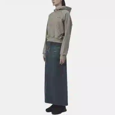 RestRecreation FW25 ZIG ZAG STITCH CROPPED HOOD