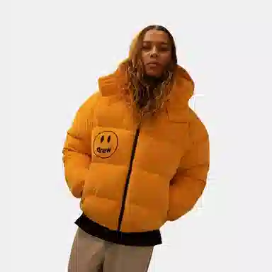 Drew House Quilted Smiley Hoodie Yellow