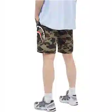 A BATHING APE Shark Camo Shorts