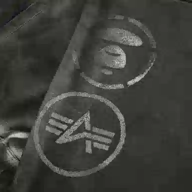 Aape x ALPHA INDUSTRIES FW24 Black Pants