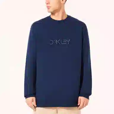 Oakley Embroidered Logo Crewneck Sweatshirt Navy