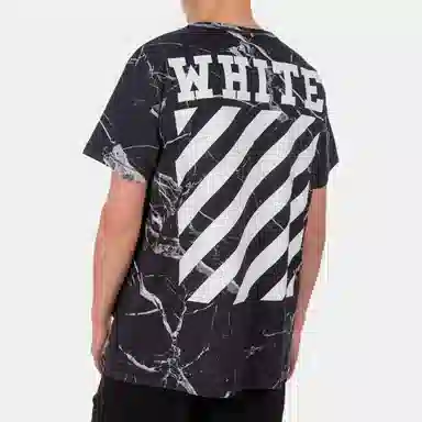 OFF-WHITE Marble Print T-Shirt
