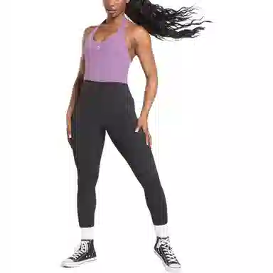 GYMSHARK Halter Neck Cami with Shelf Logo