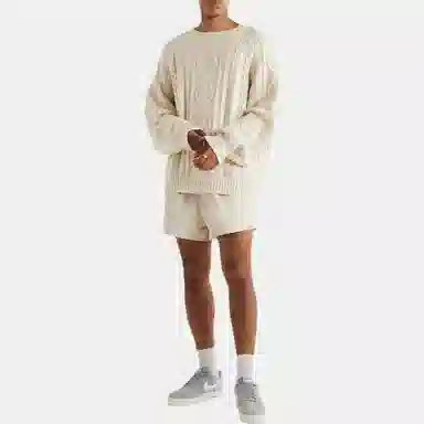 Fear of God Essentials Cable Knit Eggshell
