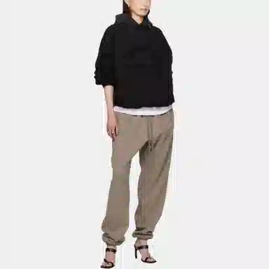 Fear of God Essentials SS24 Nylon Fleece Hoodie Black