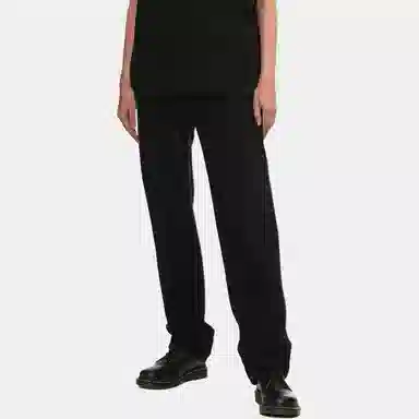 Carhartt WIP Logo Zip Pants Black