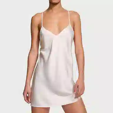 Victoria's Secret Satin Open-Back Slip