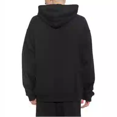 Versace Jeans Couture Letter Print Hoodie Black