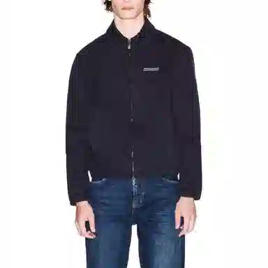 Armani Exchange AE Cotton Long Sleeve Polo Jacket