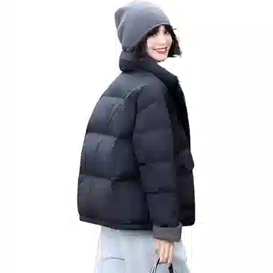 鸭鸭 时尚百搭连帽加厚短款羽绒服 女款