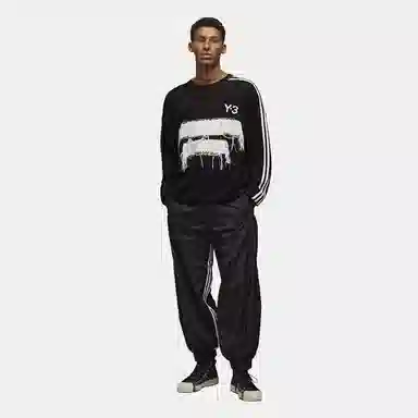 Y-3 GFX Knit Crew Black