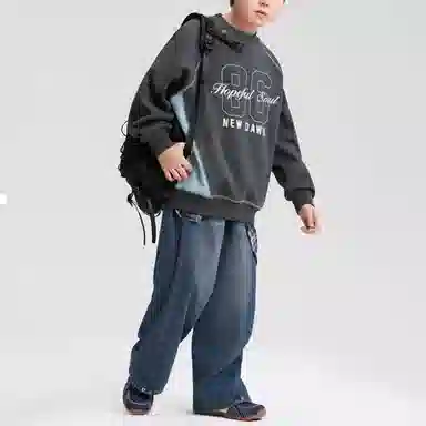 左西卫衣 加绒圆领保暖防静电耐磨透气 儿童款