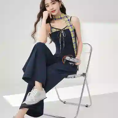 爱依服 夏季韩版潮酷辣妹风裙装套装 女款