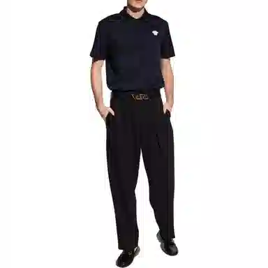 Versace Medusa Polo Navy