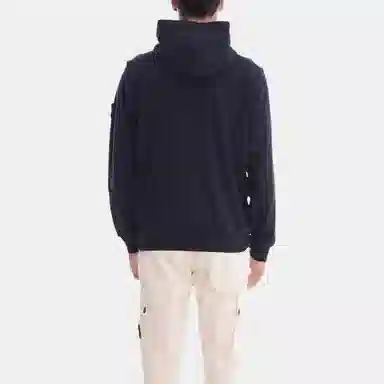 Stone Island Zip Hoodie Blue