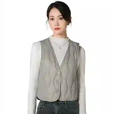 雅鹿 修身轻薄款保暖单排扣羽绒服 女款