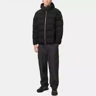 Stone Island SS23 Quilted Down Jacket Black