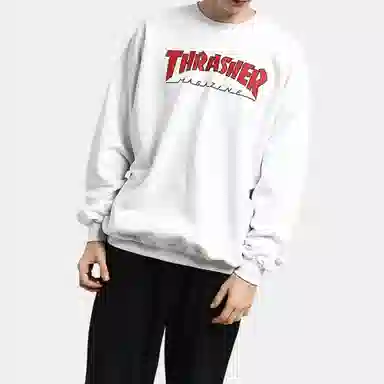 Thrasher Outlined Crew Sweater Ash Gray