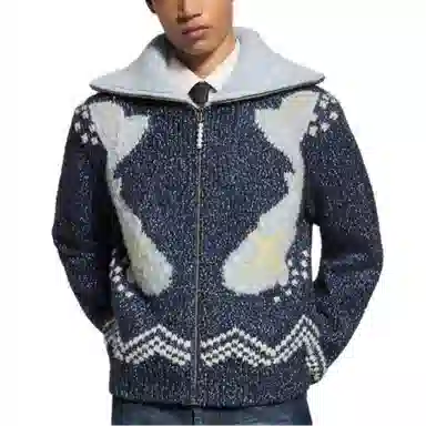 Louis Vuitton x Nigo FW25 Letter Print Knit Sweater