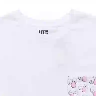 UNIQLO x KAWS Pocket Print Crew Neck T-Shirt White