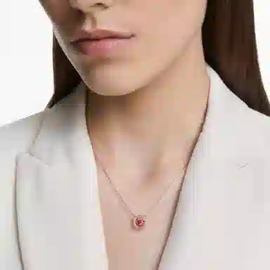 Swarovski Sparkling DC Necklace Red
