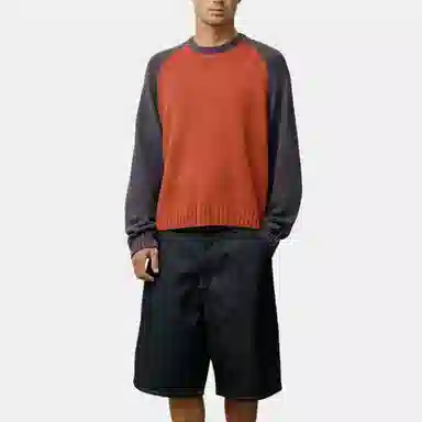 Stussy SS25 Colorblocked Raglan Knit Crew