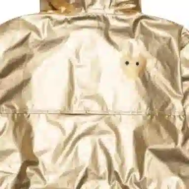 CDG Play x K-Way Gold Jacket