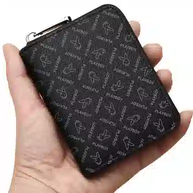 Playboy PVC Card Holder Black