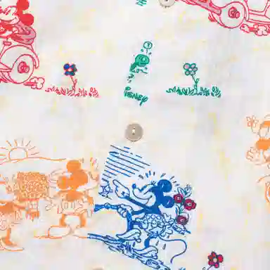 Gucci x Disney Cartoon Print Shirt White