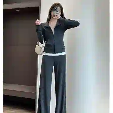 卡路莉 垂感针织休闲显瘦卫衣 女款