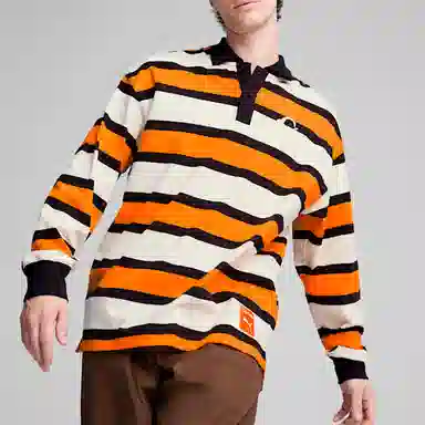 PUMA x CARROTS Striped Long Sleeve Tee Orange White